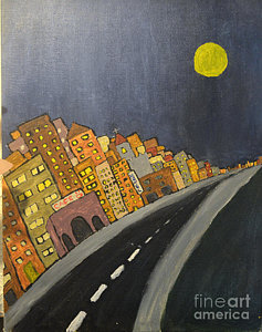 237x300 Midnight Cafe Paintings Fine Art America - Midnight Cafe Painting