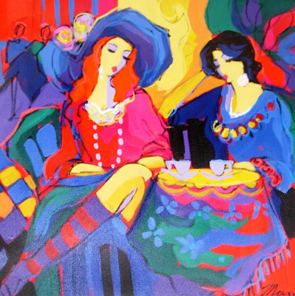 995x1000 Isaac Maimon Art For Sale - Midnight Cafe Painting
