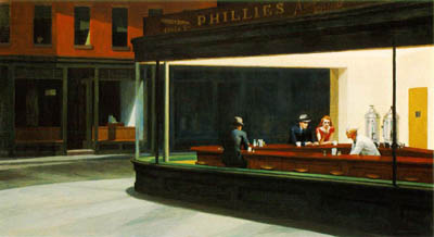 400x218 Painters And Poets Nighthawks By Edward Hopper - Midnight Diner Painting