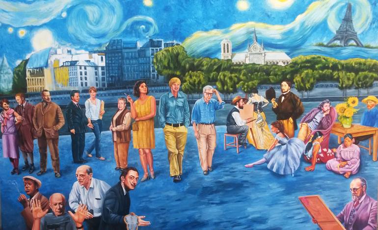 770x469 Saatchi Art Midnight In Paris - Midnight In Paris Painting