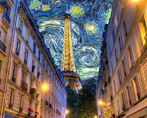 570x456 Starry Nightspirations An Etsy Shopping List Art's - Midnight In Paris Painting