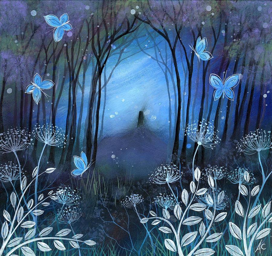 900x848 Midnight Painting By Amanda Clark - Midnight Painting