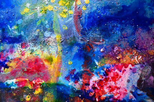 640x426 Painting Moments Series Midnight Sky With Stars - Midnight Painting