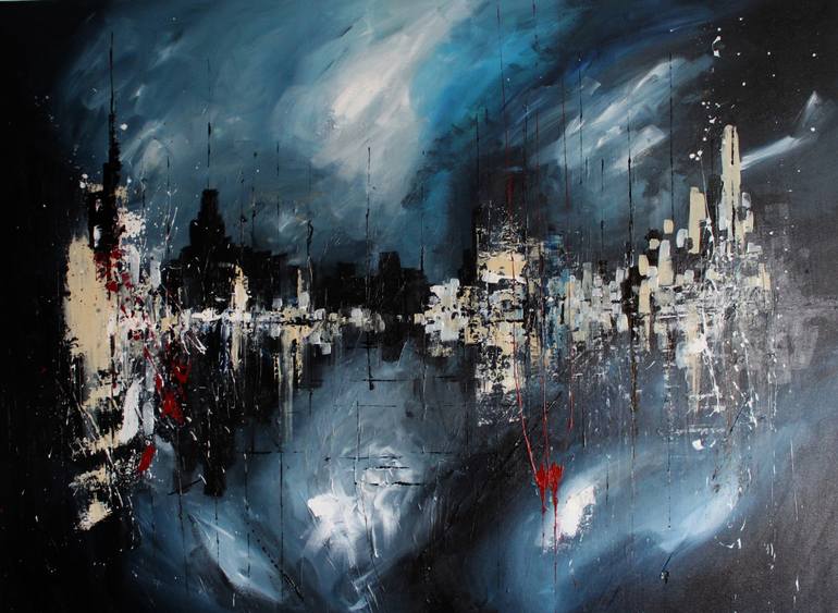 770x563 Saatchi Art The Midnight Painting By Ana Mutavdzic - Midnight Painting