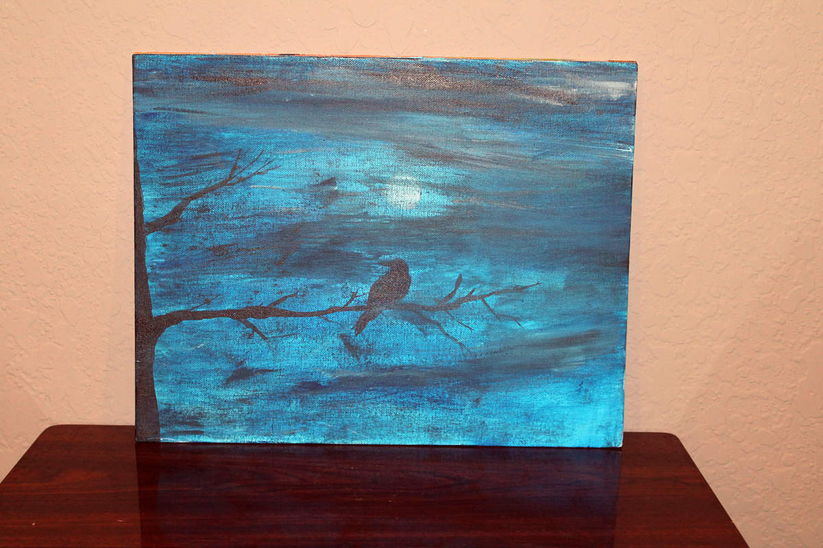 1200x800 Midnight Raven Southpaw Works - Midnight Raven Painting