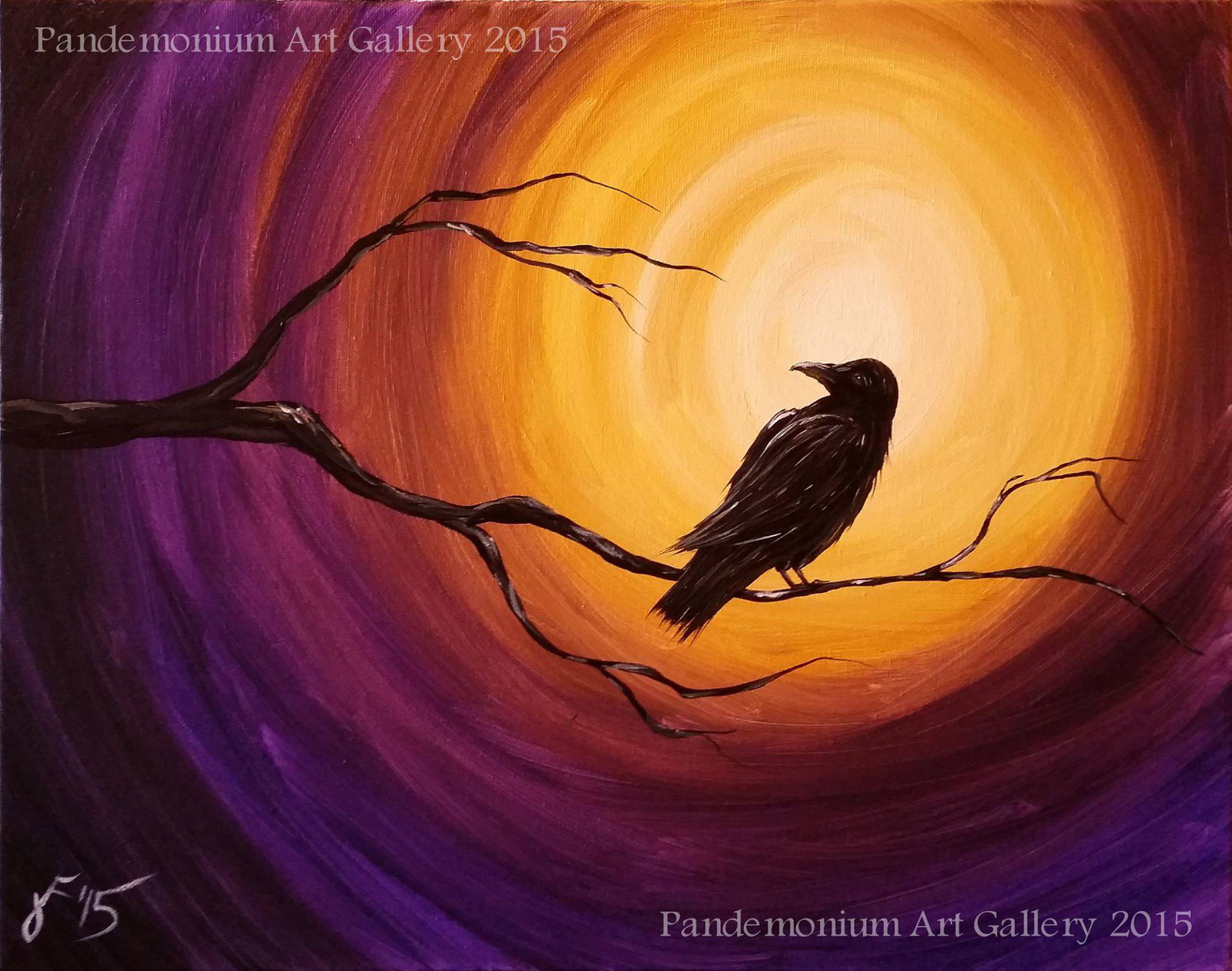 1600x1261 Midnight Raven - Midnight Raven Painting