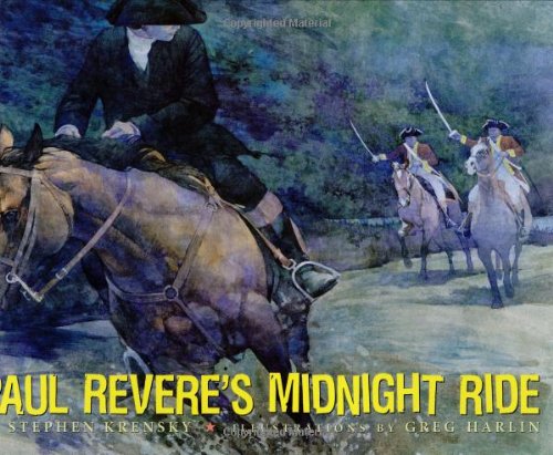 500x411 Paul Revere's Midnight Ride Stephen Krensky, Greg Harlin - Midnight Ride Of Paul Revere Painting