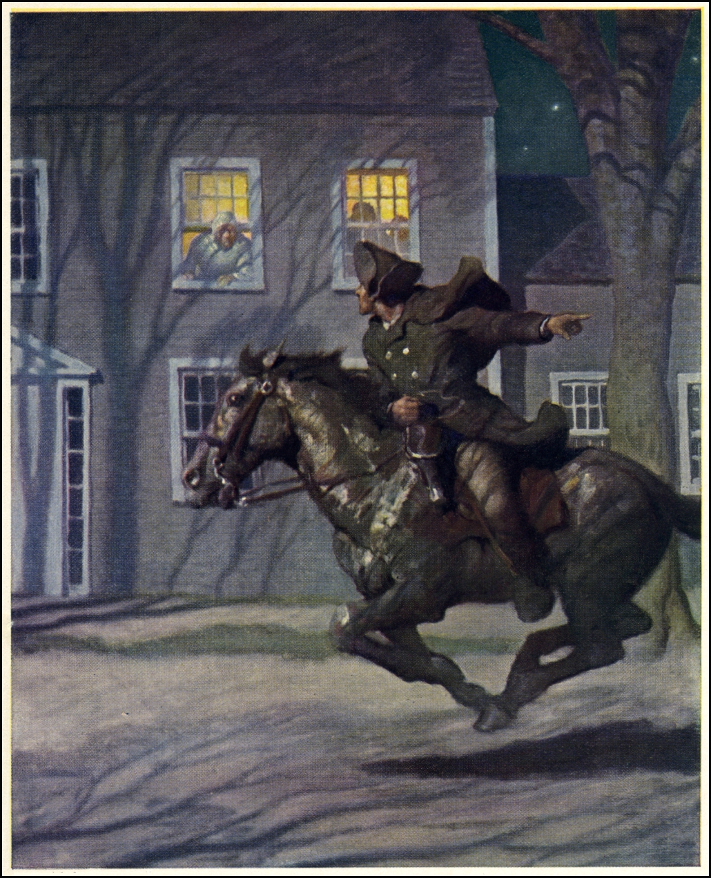 1030x1271 Paul Revere's Ride The Important One Historical Digression - Midnight Ride Of Paul Revere Painting