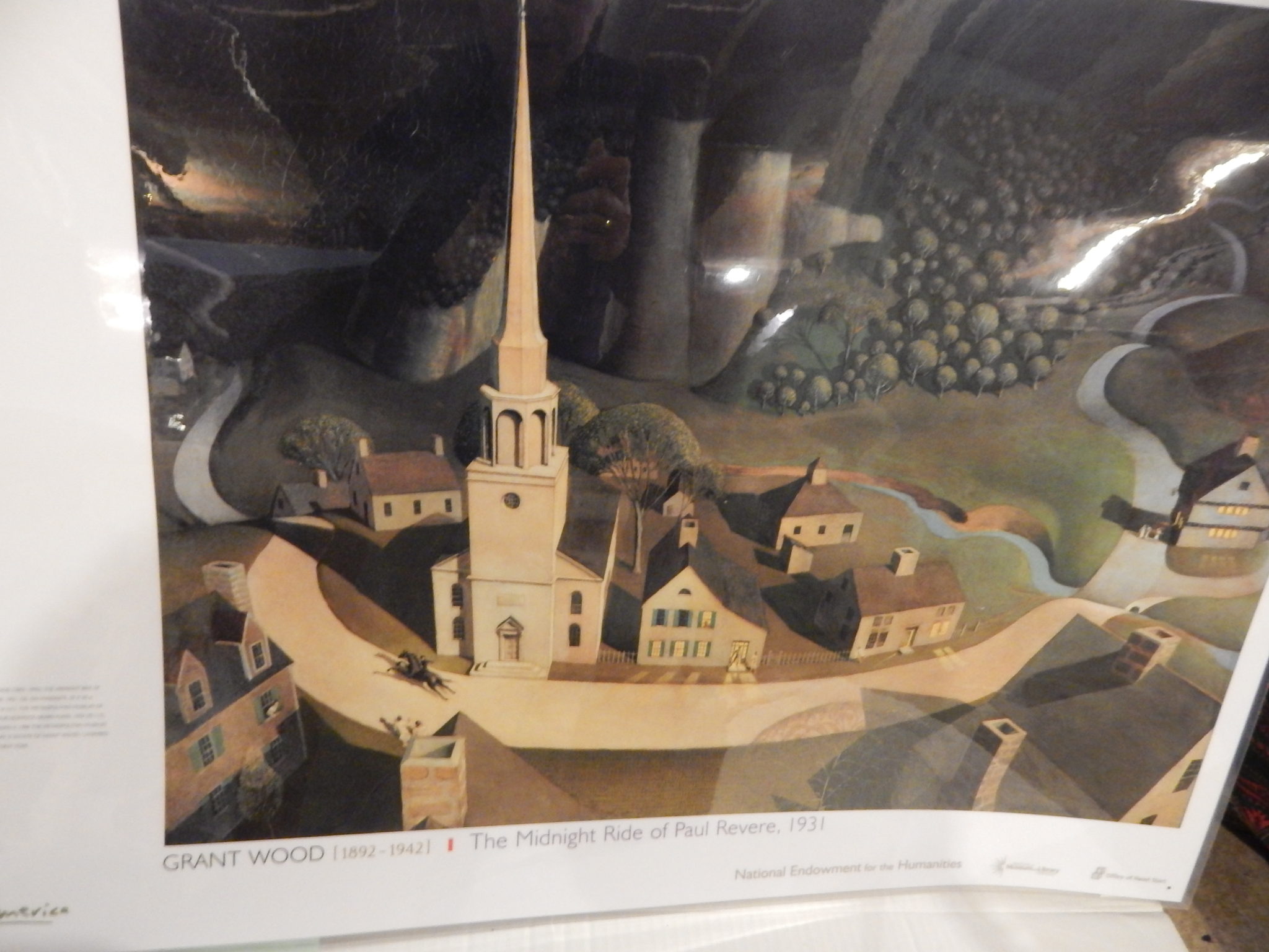 2048x1536 The Midnight Ride Of Paul Revere, By Grant Wood New Ulm - Midnight Ride Of Paul Revere Painting