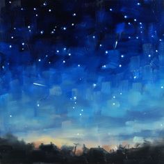 236x236 Paintings Of Night Sky Lesson Plan Painting The Night Sky - Midnight Sky Painting