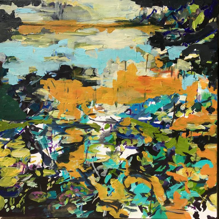 770x770 Saatchi Art Midnight Sun Painting By Angelika Toth - Midnight Sun Painting