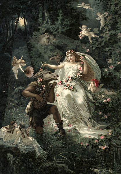 418x600 Examples Of Figurative Language In A Midsummer Night's Dream - Midsummer Night Painting