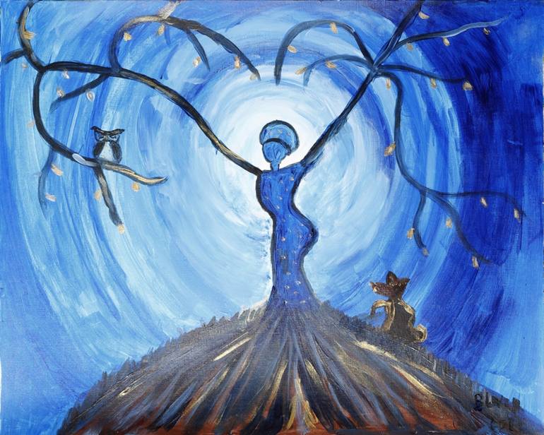 770x616 Saatchi Art Midsummer Night Painting By Laura Bernardeschi - Midsummer Night Painting