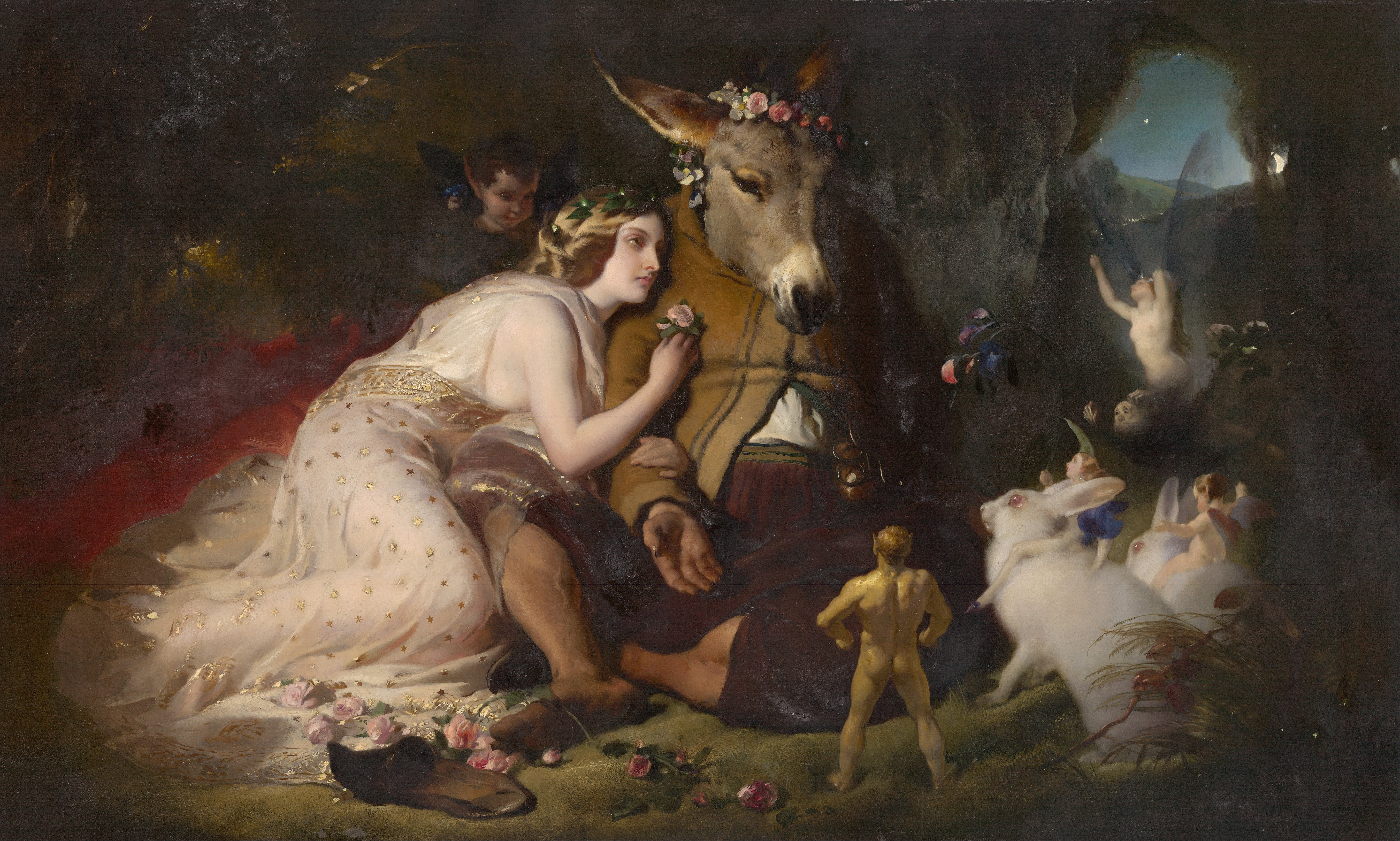 5783x3474 Scene From A Midsummer Night's Dream - Midsummer Night Painting