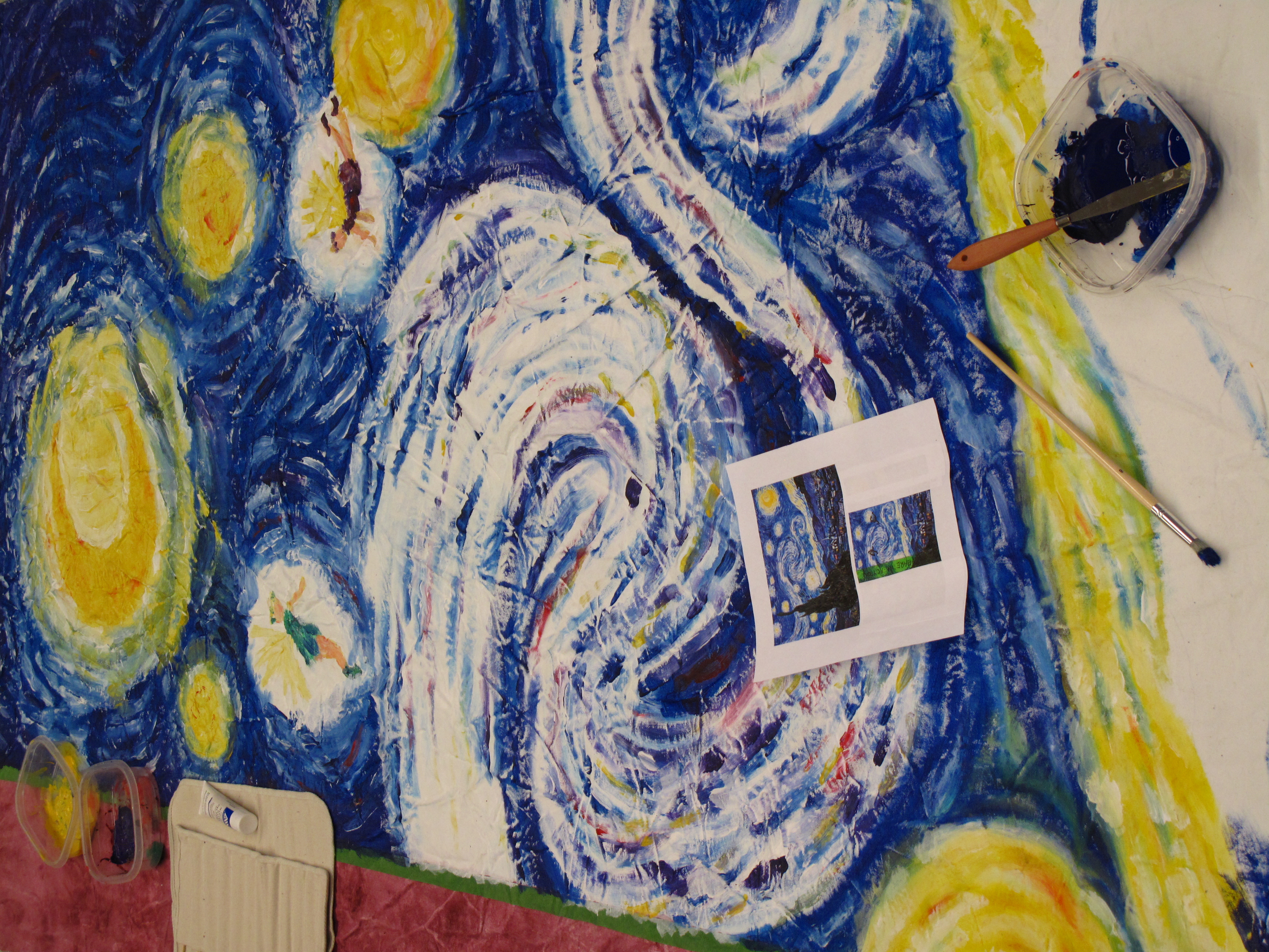 3456x2592 Van Gogh Shakespeare In Action - Midsummer Night Painting