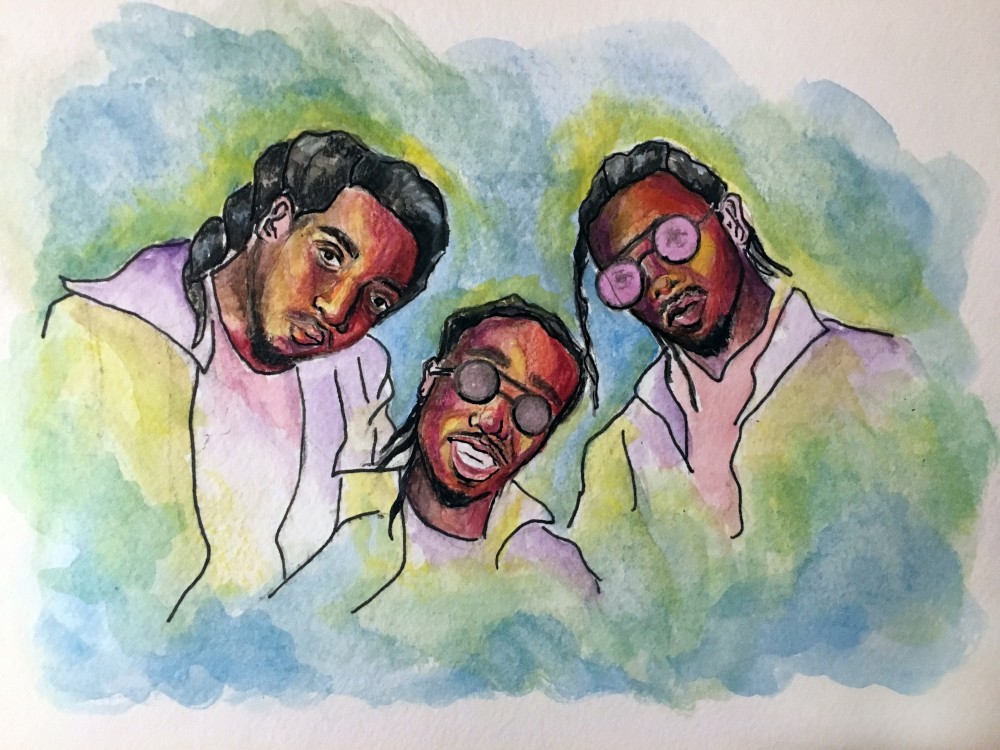 1000x750 Migos' - Migos Painting