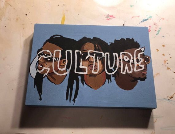 570x439 Migos Culture Head Painting - Migos Painting