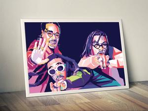 300x225 Migos Limited Artwork Philodox Designs - Migos Painting