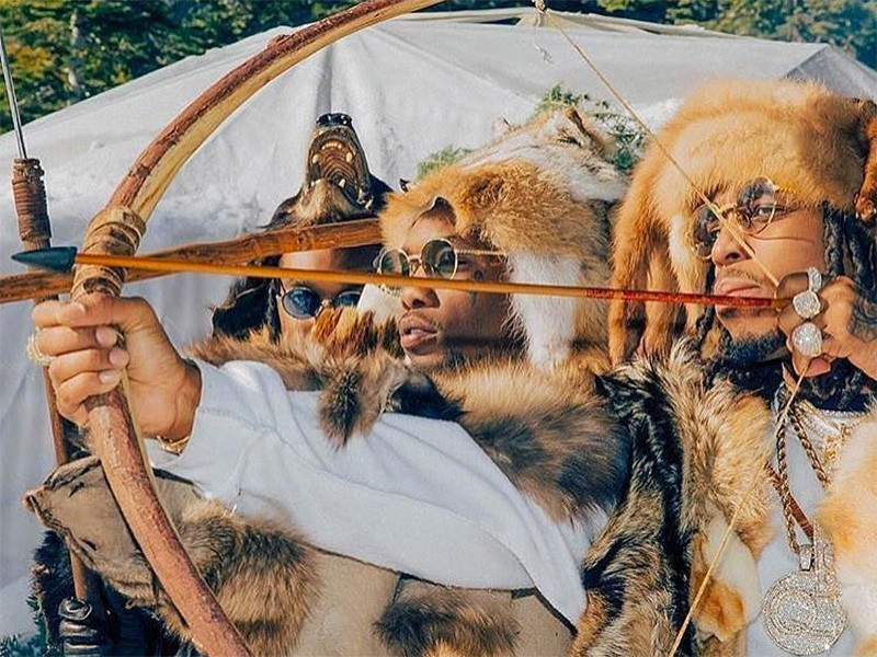 800x600 Hip Hop Single Sales Migos, Bruno Mars Amp Machine Gun Kelly Hiphopdx - Migos Painting