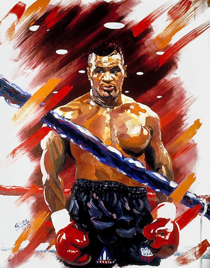 706x900 Iron Mike Tyson Boxing Limited Edition - Mike Brown Painting