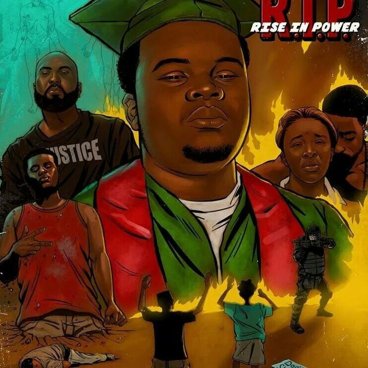 736x736 Mike Brown Rest In Love Hands Up Don'T Shoot - Mike Brown Painting