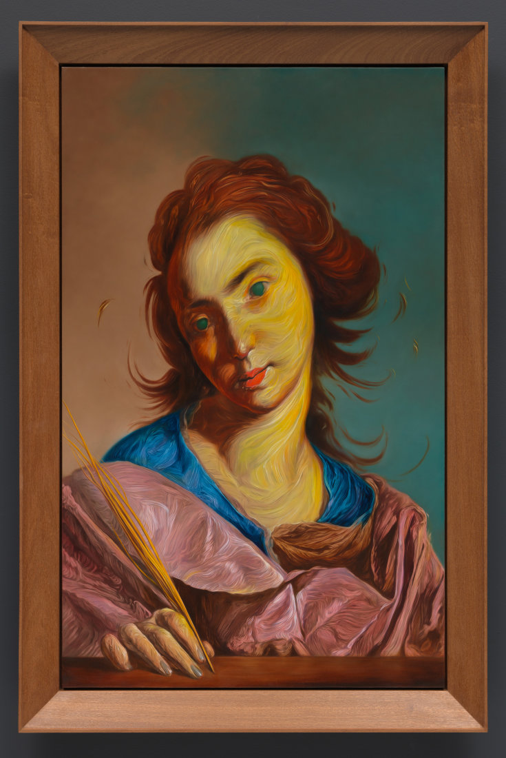 735x1100 Artworks Glenn Brown - Mike Brown Painting