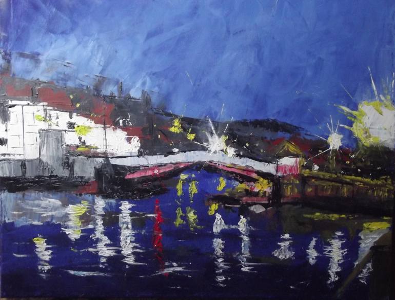 770x584 Saatchi Art Harbour Bridge Painting By Mike Smith - Mike Smith Painting