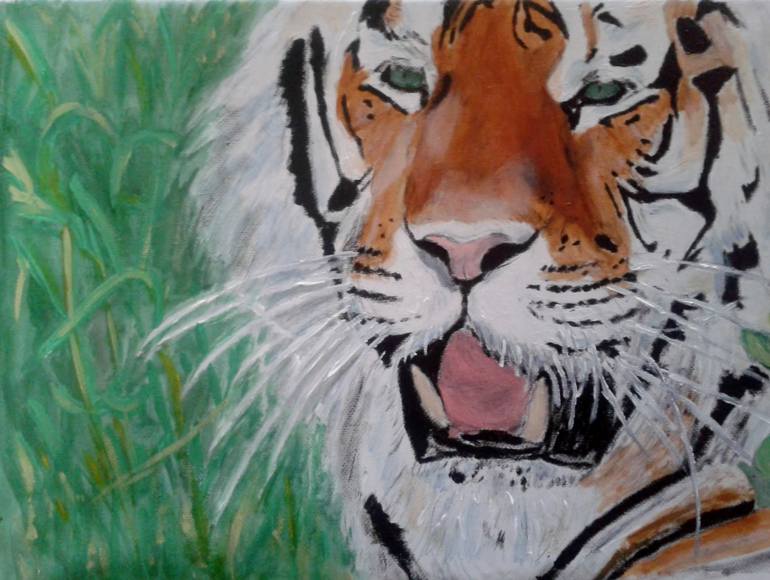 770x580 Saatchi Art My Tiger Painting By Mike Smith - Mike Smith Painting