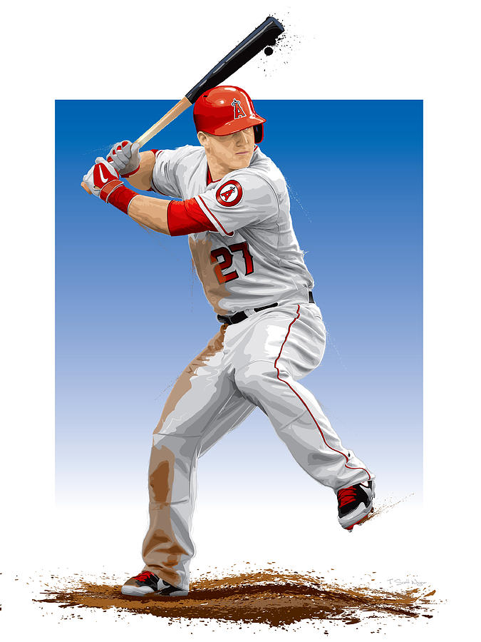 Mike Trout Painting at Explore collection of Mike Trout Painting