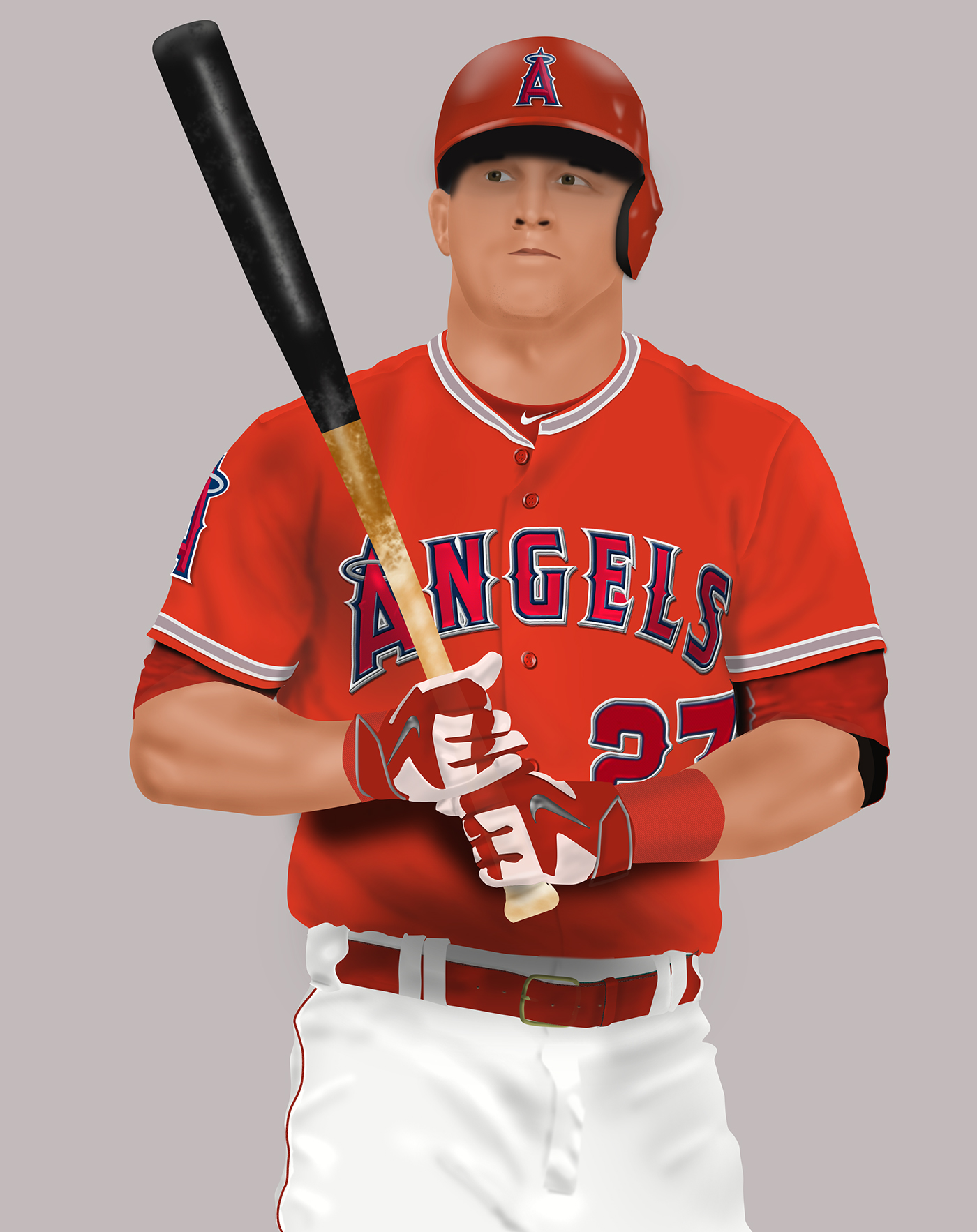 Mike Trout Painting at Explore collection of Mike Trout Painting