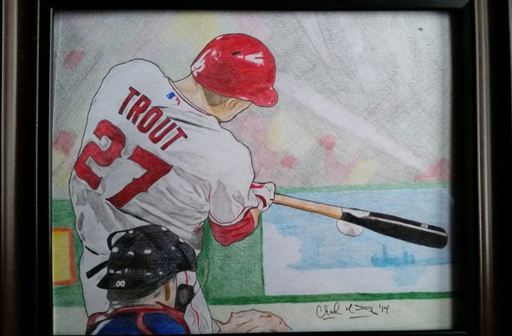 720x473 Mike Trout Los Angeles Angels - Mike Trout Painting