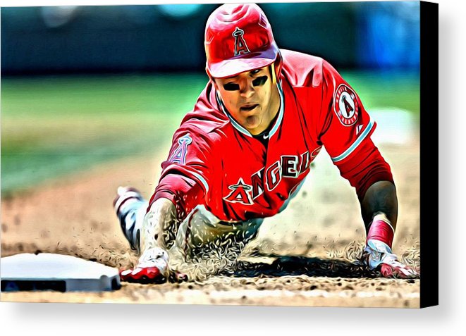 Mike Trout Painting at PaintingValley.com | Explore collection of Mike ...