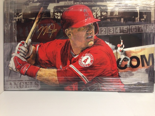 500x375 Mlb Auction - Mike Trout Painting