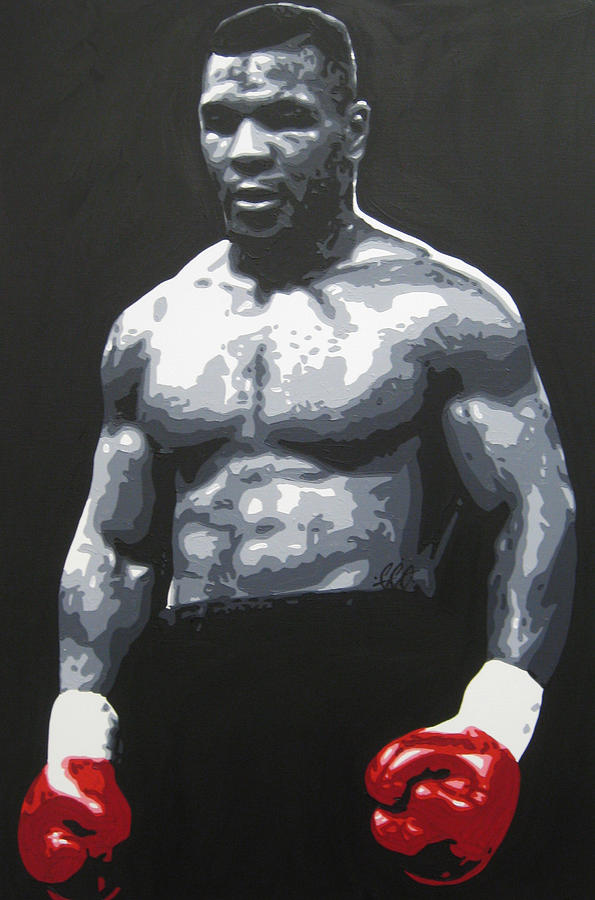 595x900 Mike Tyson 7 Painting By Geo Thomson - Mike Tyson Painting