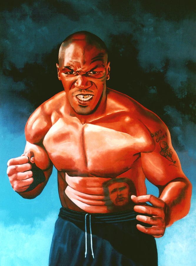 666x900 Mike Tyson Painting By Paul Meijering - Mike Tyson Painting