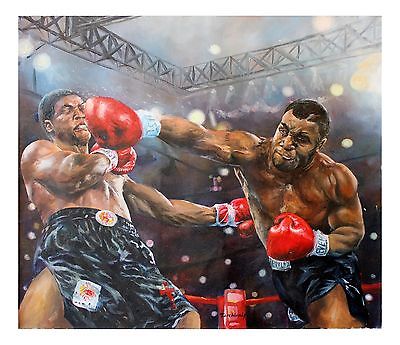400x345 Sports Fine Art Michael Jordan, Muhammad Ali, Mike Tyson - Mike Tyson Painting