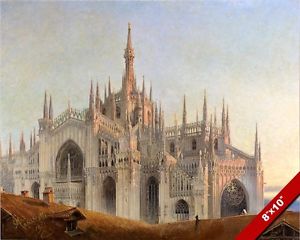 300x240 Il Duomo Cathedral Of Milan Milano Italy Catholic Painting Art - Milano Painting