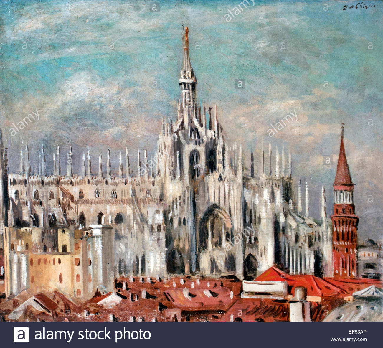 1300x1181 Il Duomo Di Milano Dai Tetti - Milano Painting