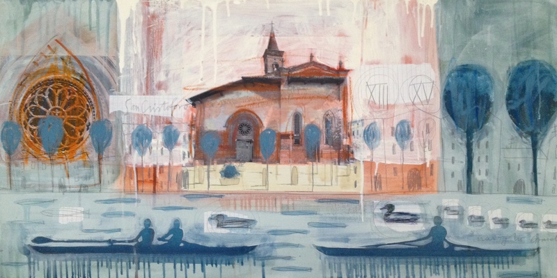 800x399 Artwork By Elisabetta Reicher - Milano Painting