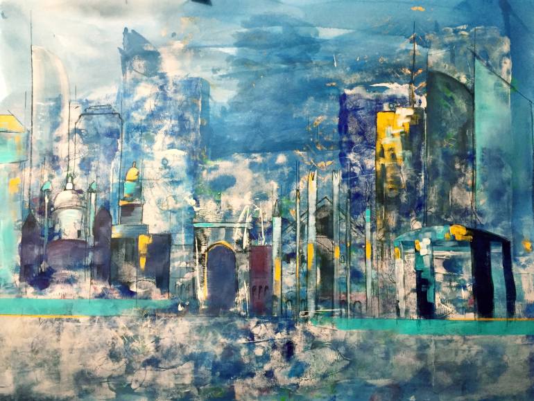 770x579 Saatchi Art Milano Painting By Ingrid Shults - Milano Painting