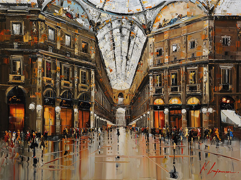 800x597 Gajoum Kal Duomo Milano Galleria New [Fine Paintings 38884 - Milano Painting