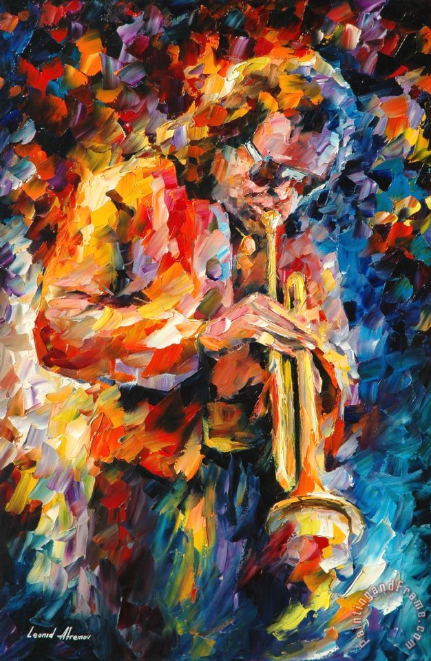 626x960 Leonid Afremov Miles Davis Painting - Miles Davis Painting
