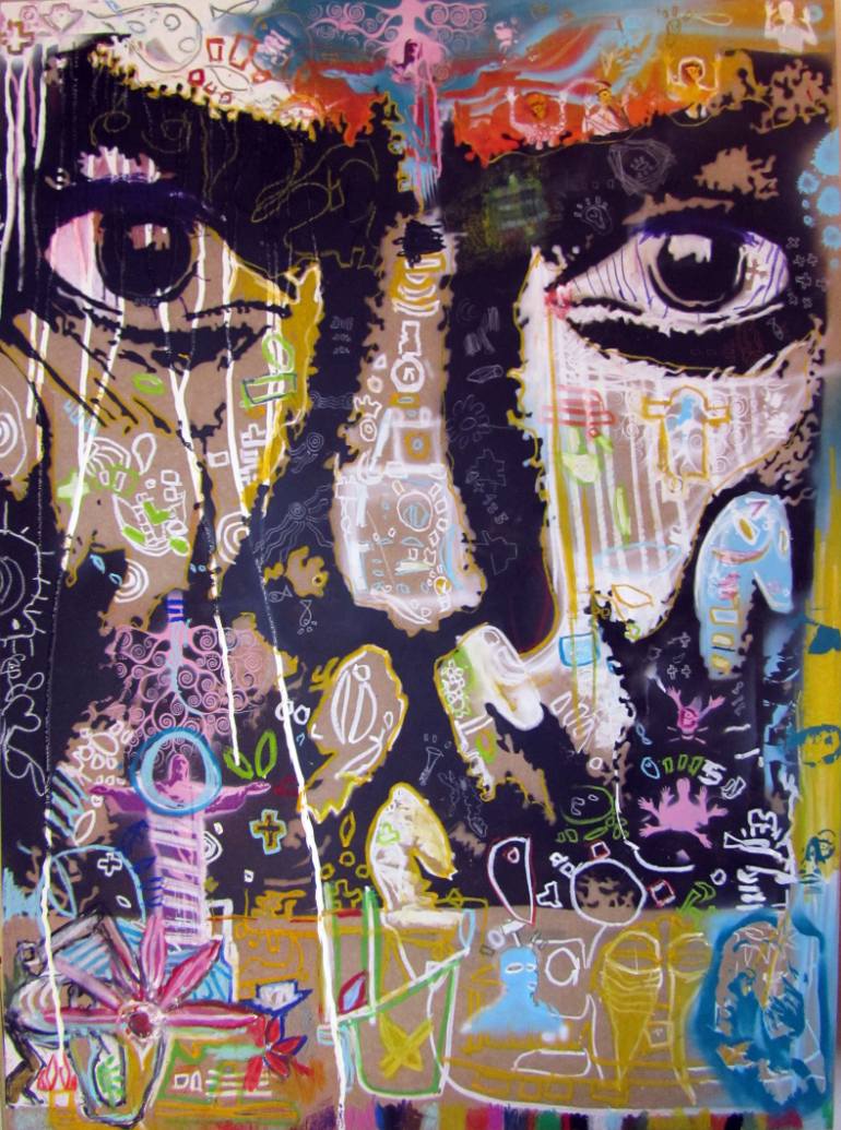 770x1035 Saatchi Art Miles Davis Painting By M Scuccimarri - Miles Davis Painting