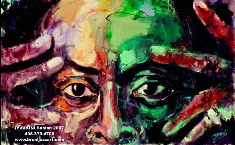 800x495 Miles Davis Artwork, Bruni Gallery Follow Your Art - Miles Davis Painting
