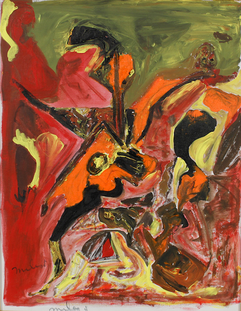 480x619 Jazz Legend Miles Davis And His Paintings - Miles Davis Painting