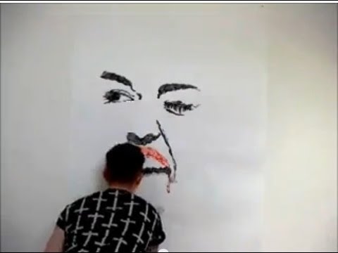 480x360 Miley Cyrus Painting With My Tongue! Nathan Wyburn - Miley Cyrus Painting