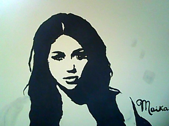 640x480 Miley Cyrus Pop Art Painting By Xxfallenangel12 - Miley Cyrus Painting