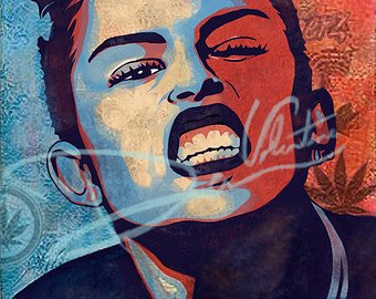 340x270 Miley Cyrus Print Etsy - Miley Cyrus Painting