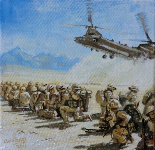 532x514 Stroud Artist Chris Gregg Military Paintings - Military Painting