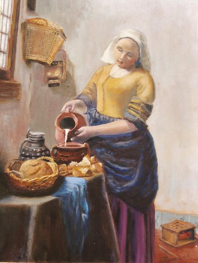 Milk Maid Painting At Paintingvalley Com Explore Collection Of Milk